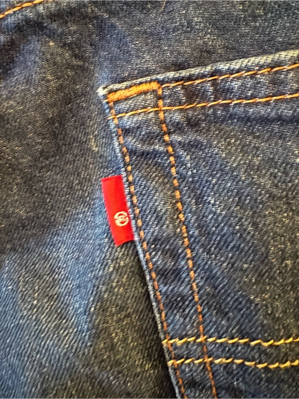 Levi’s 505 Regular Fit Straight Leg Jeans Dark Blue, Men’s Size 30x30. - Picture 5 of 9